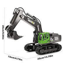 Load image into Gallery viewer, Kidsfaves 11 Channel Multifunction 2.4Ghz Remote Control Excavator Metal Shovel RC Excavator Toy with LED Light Engineering Toys for Boys Girls Kids 3 4 5 6 7 8 9 10 Year
