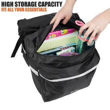 Load image into Gallery viewer, BV Bike Bag Bicycle Panniers with Adjustable Hooks, Carrying Handle, 3M Reflective Trim and Large Pockets

