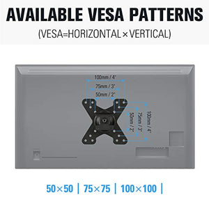 Mounting Dream Full Motion Monitor Wall Mount TV Bracket for 10-26 Inch LED, LCD Flat Screen TV and Monitor, TV Mount with Swivel Articulating Arm, Monitor Mount Up to VESA 100x100mm and 33LBS MD2463
