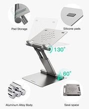Load image into Gallery viewer, GIKERSY Laptop Stand Adjustable Height from 1.5" to 20",Multi-Angle Ergonomic Sit to Stand Laptop Riser for Desk,Compatible with MacBook Pro,Dell XPS,Lenovo,HP More 10-17" Laptops
