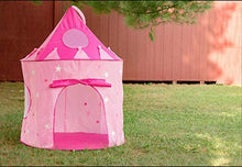 Load image into Gallery viewer, 5-Piece Princess Castle Girls Pop Up Play Tent &amp; Dress Up Costume Bundle - Playhouse Gift for Girls &amp; Toddler for Indoor &amp; Outdoor Use with Pink Fairy Tale Carrying Bag &amp; Glow in The Dark Stars
