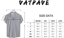 Load image into Gallery viewer, VATPAVE Mens Floral Hawaiian Shirts Short Sleeve Button Down Beach Shirts X-Large Sky Blue
