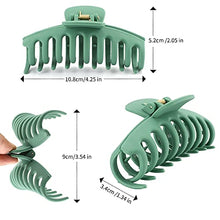 Load image into Gallery viewer, 12 Pack Large Hair Claw Clips for Woman, Matte Banana Clips,Strong Hold jaw clip,Hair Clamps for Thin Thick Hair,christmas gifts for women
