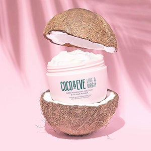Coco & Eve Like a Virgin Hair Masque - Coconut & Fig Hair Mask for Dry Damaged hair with Shea Butter & Argan Oil for Hair Repair & Hydration | Deep Conditioning Mask Hair Treatment