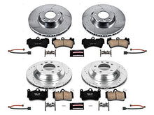 Load image into Gallery viewer, Power Stop K4500 Front and Rear Z23 Carbon Fiber Brake Pads with Drilled &amp; Slotted Brake Rotors Kit
