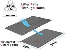 Load image into Gallery viewer, Pieviev Cat Litter Mat Double Layer Waterproof Urine Proof Trapping Mat (30&#39;&#39;X24&#39;&#39;, Grey)
