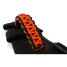 Load image into Gallery viewer, Jade Onlines 4 Pieces Roll Bar Grab Paracord Grab Handles 3Straps Handles Fit for 2 to 3-inch Roll Bars for Most Jeep Wrangler Models 1986-2020(Orange)
