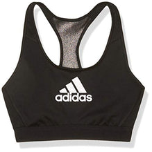 Load image into Gallery viewer, adidas Women's Don't Rest Alphaskin AEROREADY Training Pilates Yoga Medium Support Workout Bra, Black, Large
