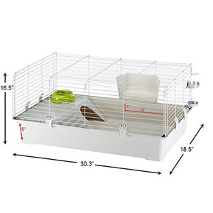 Ferplast Cavie Guinea Pig Cage & Rabbit Cage | Pet Cage Includes All Accessories to Get You Started & a 1-Year Warranty