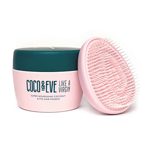Coco & Eve Like a Virgin Hair Masque - Coconut & Fig Hair Mask for Dry Damaged hair with Shea Butter & Argan Oil for Hair Repair & Hydration | Deep Conditioning Mask Hair Treatment