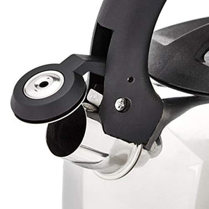 Amazon Basics Stainless Steel Tea Kettle, 2.0-Quart, Silver
