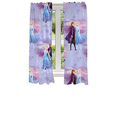 Franco Kids Room Window Curtains Drapes Set, 82 in x 63 in, Disney Frozen 2