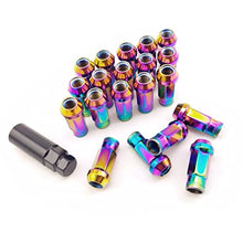 Load image into Gallery viewer, 20 PCS Universal Chrome M12x1.5 Extended Tuner Lug Nuts-Open End Cone Seat， Wheel Bolts Stud Forged Racing Lug Nuts Spline V48 Auto Acorn Rim Extend Lock Cover
