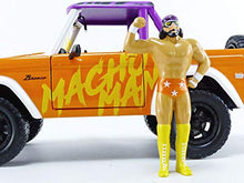 Load image into Gallery viewer, Jada 1:24 Diecast 1973 Ford Bronco with Macho Man Figure
