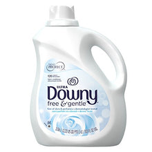 Load image into Gallery viewer, Downy Ultra Free &amp; Gentle Liquid Fabric Conditioner (Fabric Softener), 120 Loads, 103 fl oz (Packaging May Vary)
