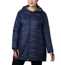 Load image into Gallery viewer, Columbia Women&#39;s Plus Mighty Lite Hooded Jacket, Nocturnal, 1X
