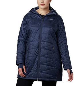 Columbia Women's Plus Mighty Lite Hooded Jacket, Nocturnal, 1X