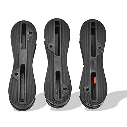 Surfboard Fusion FCS,3 Pack Fin Box,Pvc Fin Box Surfboard Fins Surfing Plugs Set Surf Accessories Kit with 6 Screws And 1 Key