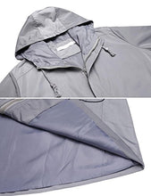 Load image into Gallery viewer, Unibelle Women&#39;s Waterproof Rain Jacket Outdoor Hooded Windbreaker Raincoat Grey Small
