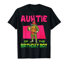 Load image into Gallery viewer, Mademark x Teenage Mutant Ninja Turtles - Raphael Auntie of the Birthday Boy Pizza Theme Party T-Shirt

