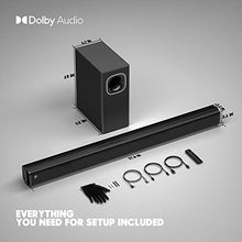 Load image into Gallery viewer, Sound Bar with 【Dolby】, 2.1 CH TV Soundbar with Subwoofer Works with 4K&amp;HD TVs (D2, 200W)
