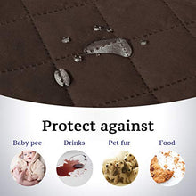 Load image into Gallery viewer, Reversible Recliner Cover Recliner Slipcover Recliner Furniture Protector 2&quot; Elastic Strap Slip Resistant Water Repellent Slipcover Seat Width Up to 22&quot;(Recliner 79&quot;L x 68&quot;W, Brown/Beige)
