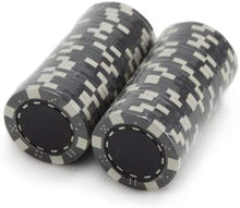 Load image into Gallery viewer, Brybelly Red Striped Dice 11.5-Gram Clay Composite Poker Chips - Pack of 100
