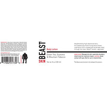Load image into Gallery viewer, Beast Body Lotion for Dry Skin and Hands - Caffeine Eucalyptus Green Tea Vitamins A E - Tame the Beast
