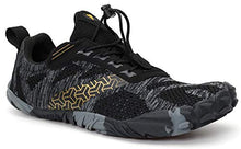 Load image into Gallery viewer, WHITIN Men's Trail Running Shoes Minimalist Barefoot 5 Five Fingers Wide Width Toe Box Gym Workout Fitness Low Zero Drop Male Parkour Road Sport Breathable Beach Black Size 12
