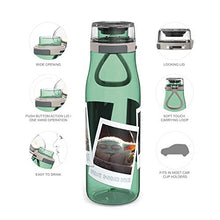 Load image into Gallery viewer, Zak Designs Star Wars The Mandalorian Plastic Water Bottle with Push Button Action, Locking Lid, and Portable Carry Loop, Includes 2 Reusable Straws, (25oz, Baby Yoda/The Child, BPA-Free)
