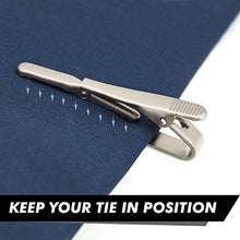 Load image into Gallery viewer, Tie Clips for Men 6 PCs, Elegant Metal Necktie Tie Bar Pinch Clasp for Wedding Anniversary, Business, Meeting and Daily Life. (Tie Clip)
