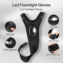 Load image into Gallery viewer, BIIB Stocking Stuffers Gifts for Dad, Flashlight LED Gloves, Cool Gadgets Gift Idea for Men, Gifts for Husbands, for Men, Dad, Boyfriend, Unique Gifts for Men, Him
