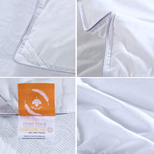 Load image into Gallery viewer, Maple Down Duvet Insert King Size, Down Alternative Comforter Quilted with Corner Tabs for All Season, Soft &amp; Breathable Cotton Surface Machine Washable White

