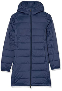 Amazon Essentials Women's Lightweight Long-Sleeve Full-Zip Water-Resistant Packable Hooded Puffer Coat, Navy, Medium