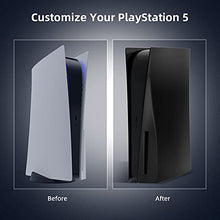 Load image into Gallery viewer, NexiGo PS5 Accessories Plates for Playstation 5 Disc Edition, ABS Anti-Scratch Dustproof Protective Shell Cover, Replacement Face Plate for PS5 Disc Edition (Matte Black)
