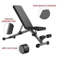 Load image into Gallery viewer, Urchin Adjustable Strength Training Bench for Full Body Multi-Functional Workout Exercise Dumbbell Bench Press Work Out GYM Weight Entryway Bench
