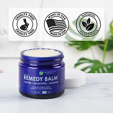 Load image into Gallery viewer, Remedy Tea Tree Oil Balm - Cream for Athletes Foot, Jock Itch, Ringworm, Eczema, Nail Issues, Rash, Skin Irritation - Ointment for Dry, Itchy Skin - Foot &amp; Body Balm with Lavender &amp; Eucalyptus - 2 Oz
