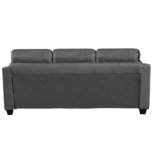 Load image into Gallery viewer, Harper & Bright Designs 3 Pieces Living Room Sets, Couch Set for Living Room with Sofa Loveseat and Armchair (Nail Trim - Grey)