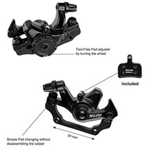 Load image into Gallery viewer, RUJOI Bike Disc Brake Kit, Aluminum Front and Rear Caliper, Full Aluminum Alloy Bicycle Brake Lever, 160mm Rotor, Mechanic Tool-Free Pad Adjuster for Road Bike, Mountain Bike
