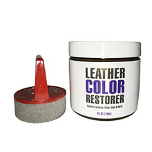 Load image into Gallery viewer, Leather Hero Leather Color Restorer &amp; Applicator- Repair, Recolor, Renew Leather &amp; Vinyl Sofa, Purse, Shoes, Auto Car Seats, Couch-4oz (Grey)
