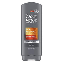 Load image into Gallery viewer, Dove Men+Care Body Wash For Smooth and Hydrated Skin Care Skin Defense Effectively Washes Away Bacteria While Nourishing Your Skin 18 oz
