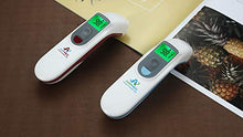 Load image into Gallery viewer, Amplim No Touch Forehead Thermometer, Infrared Digital Temperature for Babies Kids Adults, Touchless Hospital Medical Grade Temp, FSA HSA Eligible, Red White

