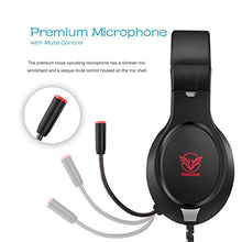 Load image into Gallery viewer, Gaming Headset for Xbox One, PS4,Nintendo Switch Bass Surround and Noise Cancelling with Flexible Mic, 3.5mm Wired Adjustable Over-Ear Headphones for Laptop PC iPad Smartphones (Red-Black)
