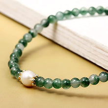 Load image into Gallery viewer, XHUUU Moss Agate Anklet Bracelet For Women Beach Foot Jewelry Healing Crystal Bracelets for Womens Yoga Meditation Balance
