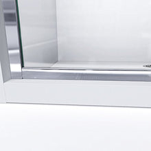 Load image into Gallery viewer, DreamLine Infinity-Z 50-54 in. W x 72 in. H Semi-Frameless Sliding Shower Door, Clear Glass in Brushed Nickel, SHDR-0954720-04
