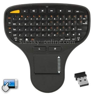 XIAOMIN 2.4GHz Mini Wireless Keyboard with Touchpad& USB Mini Receiver, Size: 137 x 125 x 28mm Durable