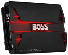 Load image into Gallery viewer, BOSS Audio Systems PF2200 Phantom 2200 Watt, 4 Channel, 2 4 Ohm Stable Class AB, Full Range, Bridgeable, Mosfet Car Amplifier with Remote Subwoofer Control
