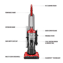 Load image into Gallery viewer, Dirt Devil Endura Reach Upright Bagless Vacuum Cleaner for Carpet and Hard Floor, Lightweight, Corded, UD20124, Red
