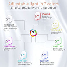 Load image into Gallery viewer, Led Face Mask 7 Color Photon Blue Red Light Therapy Skin Rejuvenation Facial Skin Care Mask Therapy For Healthy Skin Rejuvenation
