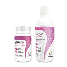 Load image into Gallery viewer, NutraBlast Boric Acid Vaginal Suppositories and So Fresh &amp; Clean | Supports Odor Control | Cleanses Discharge | Promotes Healthy pH (30 Count &amp; 10 fl oz)
